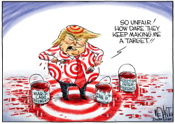 SELF-TARGETED TRUMP by Christopher Weyant