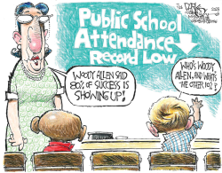 LOW SCHOOL ATTENDANCE by John Darkow
