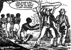 DESANTIS ON SLAVERY by Kevin Siers