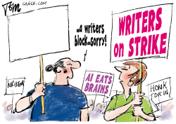 WRITERS ON STRIKE by Tom Janssen