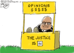 THE INJUSTICE IS IN  by Pat Bagley