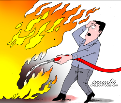 INFERNAL FIRE. by Arcadio Esquivel