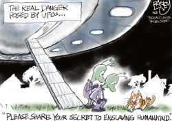 FIRST CONTACT  by Pat Bagley
