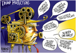 TRUMP THE PROJECTOR by Dave Whamond