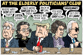 ELDERLY POLITICIANS by Monte Wolverton