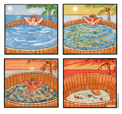 FLORIDA HOT TUB by Peter Kuper
