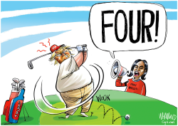 FOUR INDICTMENTS FOR TRUMP! by Dave Whamond
