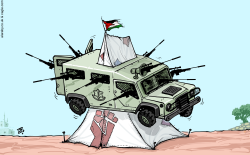 IDF RAIDS ON REFUGEES CAMPS by Emad Hajjaj