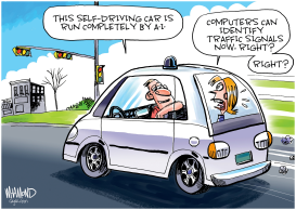 SELF DRIVING CARS by Dave Whamond