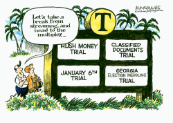 TRUMP MULTIPLE TRIALS by Jimmy Margulies