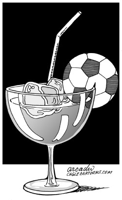 DRINKING THE WORLD CUP by Arcadio Esquivel