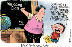 TEACHERS FACE NEW LAWS by Rick McKee