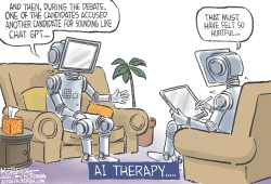 AI AND THE DEBATE by Jeff Koterba