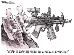 RACIAL DOG WHISTLE by Bill Day