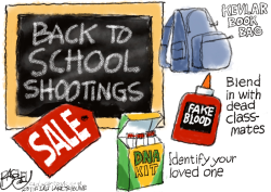 SCHOOL SHOOTINGS  by Pat Bagley