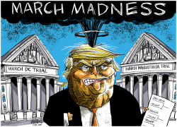 TRUMP'S MARCH MADNESS by Dave Whamond