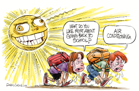SCHOOL AND AIR CONDITIONING by Daryl Cagle