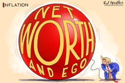 TRUMP INFLATE NET WORTH by Ed Wexler