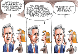 MCCARTHY TO OPEN BIDEN IMPEACHMENT HEARINGS by Dave Whamond