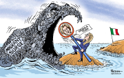 EU MIGRANT SURGE by Paresh Nath