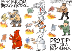 BOOK BANS by Pat Bagley