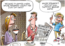 A NEW HOUSE SPEAKER by Dave Whamond