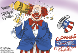 GOVERNING OR CLOWNING? by Jeff Koterba