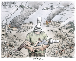 MIDDLE EAST WAR GAMES by Adam Zyglis