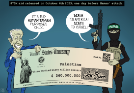 JOE STANDS WITH HAMAS by NEMØ