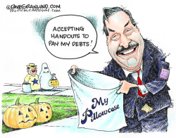 PILLOW GUY DEBTS by Dave Granlund