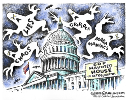 GOP HAUNTED HOUSE 2023 by Dave Granlund