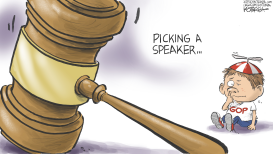 PICKING A SPEAKER by Jeff Koterba