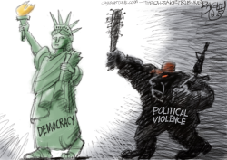 POLITICAL VIOLENCE by Pat Bagley