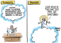 THOUGHTS AND PRAYERS by Dave Whamond