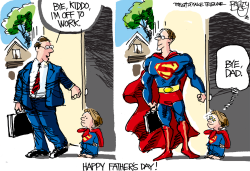SUPER DAD by Pat Bagley