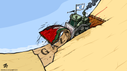 ROOTING OUT  GAZA  by Emad Hajjaj