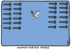 HUMANITARIAN PAUSE IN GAZA by Schot