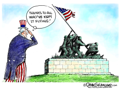 REPOST - VETERANS AND FLAG by Dave Granlund