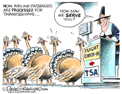 THANKSGIVING AND AIRPORTS by Dave Granlund