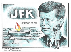 JFK ETERNAL FLAME 11-22-1963 by Dave Granlund