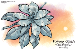 ROSALYNN CARTER STEEL MAGNOLIA by Rick McKee