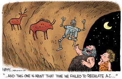 AI CAVE PAINTING by Rick McKee