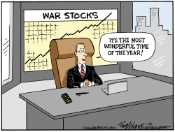 WAR INDUSTRY STOCKS by Bob Englehart