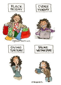 SHOPPING HOLIDAYS (VERTICAL by Pat Byrnes