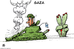 THORNS OF GAZA  by Emad Hajjaj