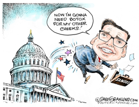 SANTOS KICKED OUT by Dave Granlund