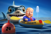 TRUMP DOESN’T HAVE PRESIDENTIAL IMMUNITY ANYMORE by Bart van Leeuwen