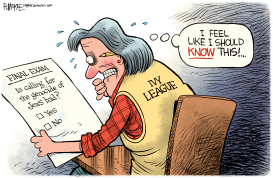 IVY LEAGUE ANTISEMITISM FINAL EXAM by Rick McKee