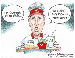 MCCARTHY QUITTING CONGRESS by Dave Granlund