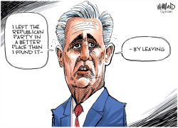 KEVIN MCCARTHY FAREWELL by Dave Whamond